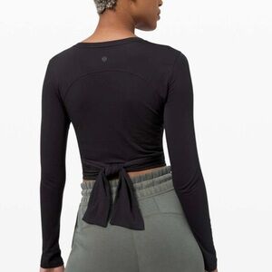 Lululemon Gather and Grow Long Sleeve Shirt Top Dance – Black Like New – Size 6
